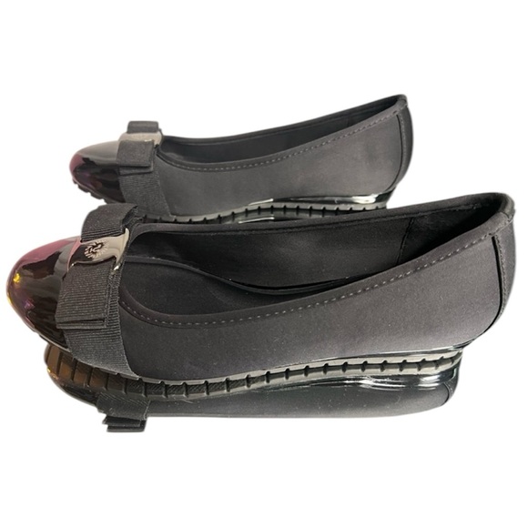Women’s AK Anne Klein iFlex Gianna Shiny Black Ballet Flats Size 6M - Picture 4 of 8